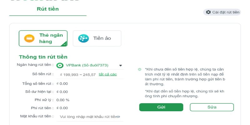Quy trình rút tiền Onbet an toàn nhất